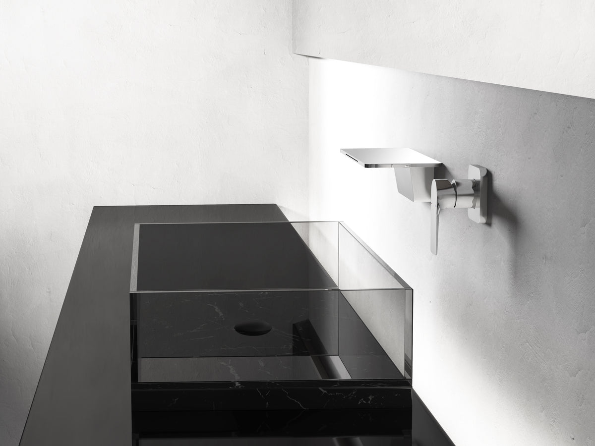 Waterfall Bathroom Sink Faucet Chrome Brass
