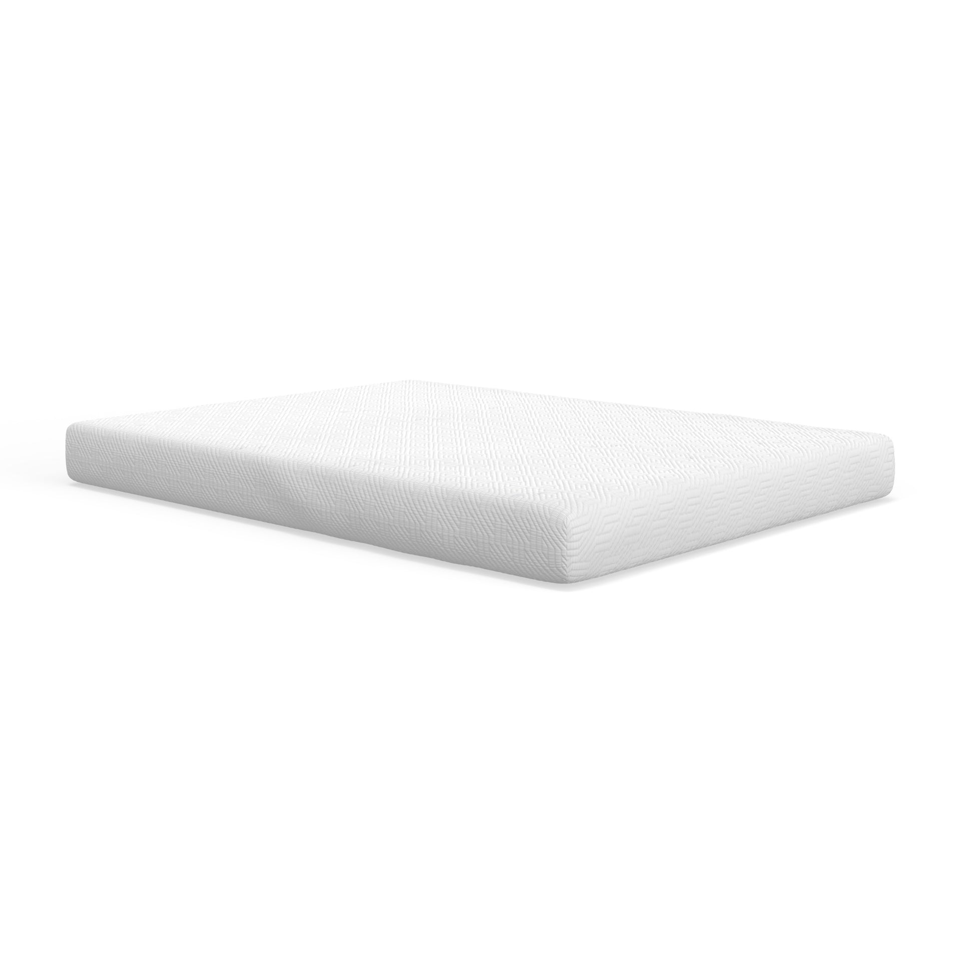 8" Essentials Gel Infused Memory Foam Mattress Queen White Foam Queen