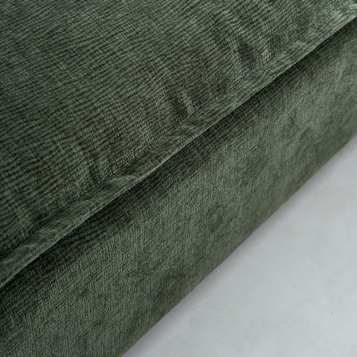 Mid Century Modern 3 Seater Sofa Couch For Living Room Modular Sectional Armless Sofa, Ultra Soft Chenille Fabric, Sturdy Frame, Comfortable And Stylish Furniture Green Foam Chenille 3 Seat