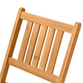 Outsunny 3 Piece Acacia Wood Bistro Set, Folding Patio Furniture With 2 Folding Chairs And Round Coffee Table, Teak, Slatted Finish, For Backyard, Balcony, Deck, Natural Natural Acacia Wood