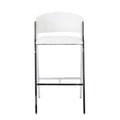 Modern Bar Stools Mp2 Set Of 2 Ivory Pu