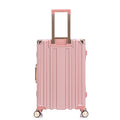 Luggage Sets Expandable Aluminum 20 24 28 Inch Three Model Set, Stylish Suitcase With Aluminum Frame Password Lock, Suitable For Travel Suitcases And Suitcases Pink Contemporary Aluminum