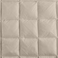 Overfilled Pillow Protector Single Piece Standard Size Beige Polyester