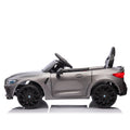 Bmw M4 12V Kids Ride On Painting Toy Car 2.4G W Parents Remote Control,Three Speed Adjustable,Power Display, Usb,Mp3 ,Bluetooth,Led Light,Story,A Handle With Wheels And A Pull, Easy To Carry Silver Polypropylene