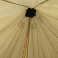 Outsunny 10 Person Yurt Tent Glamping Bell Tent With Spacious Interior,Waterproof Design, For Family Outdoor Camping, 16' X 16' X 10' Beige Polyester