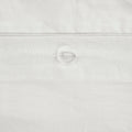 3 Piece Elastic Embroidered Cotton Duvet Cover Set Queen White Cotton