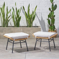 Montana Ottoman Beige Brown Iron Plastic