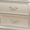 Pearl White 2 Drawer Nightstand With Queen Anne Legs White 2 Drawers Bedroom Rectangle Felt Lined Drawers White Solid Wood