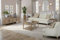 Sofa Single Reverable Cushion With 2 Pillows Off White Upholstered 3 Seat