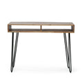 Desk Natural Wood Metal