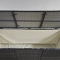 Outsunny 175 Gallon Outdoor Storage Box With Inner Liner, Pe Rattan Wicker Deck Box With Pneumatic Bar Lift For Indoor & Outdoor, Patio Furniture Cushions, Pool Toys, Garden Tools, Mixed Gray Grey Steel