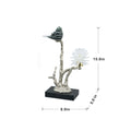 Aluminum Candle Holder With Marble Stand, 8X5X15