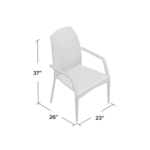 Outdoor Wicker Chairs, 54020 Kd Mp2, 2 Chairs Set Brown Resin