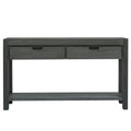 Console Table Entryway Table For Hallway Living Room With 2 Drawers And 1 Shelf Antique Green Mdf