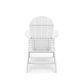 White Adirondack Chair Premium Hdpe Poly Lumber For Pool, Patio, And Garden Elegance No Adirondack White Weather Resistant Frame American Traditional Hdpe Hdpe