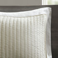 2 Piece Quilt Set Cream Twin Twin Xl Twin Cream Cotton