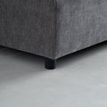 Modern 2 Seater Armless Sofa Couch For Living Room Modular Design, Ultra Soft Chenille Fabric, Easy Assembly, Sturdy Frame, Stylish And Comfortable Perfect For Apartments Gray Foam Chenille 2 Seat