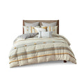 3 Piece Cotton Duvet Cover Set King Multicolor Cotton