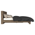 Galanto Full Size Platform Bed Base With Headboard Dark Brown Box Spring Not Required Full Xl Dark Brown Composite Brown Bedroom Modern Bed Frame Particle Board Particle Board