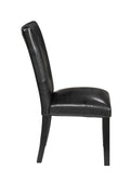 Sterling 7 Piece Dining Set Black Black Wood