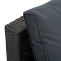 Patio Furniture, Outdoor Furniture, Seasonal Pe Wicker Furniture,7 Pcs Set Wicker Furniture With Lounger Sofa Yes Dark Gray Seats 6 Pe Rattan Iron Waterproof Fabric