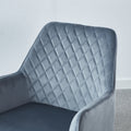 Accent Chair, Dining Chair Upholstered Backrest Seat Chairs For Home Kitchen Living Rooms Velvet Upholstered Contemporary Vanity Chair Blue Velvet