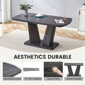 Dining Table Set For 6, 7 Piece Kitchen Table Chairs Set, 1.8