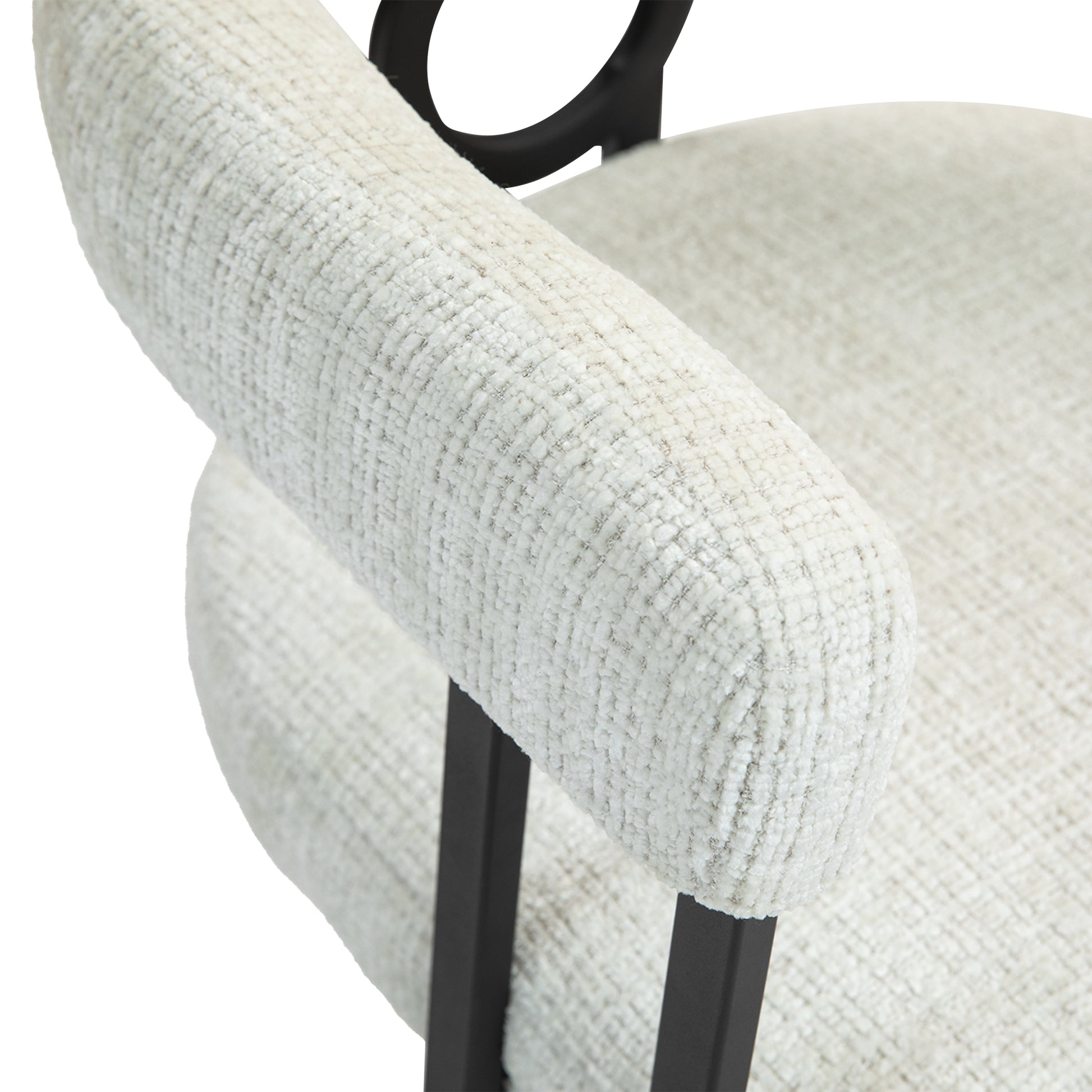 Coolmore Contemporary Designed Chenille Fabric Upholstered Accent Dining Chair Barrel Side Chairs Kitchen Armchair For Living Room Set Of 2 Beige Chenille Beige Dining Room Foam Chenille