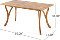 Hermosa 7 Piece Wood Dining Set With Cushions Yes Teak Acacia Wood