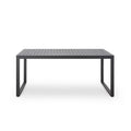 Outdoor Dining Set, Dining Chair Set Of 6 Aluminum Dining Table, Gray Black Black Grey Aluminum