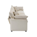 Modern Fabric Living Room Sofa 2 Seater Sofa With 4 Pillows ,Upholstered Large And Deep Seating 2 Seat Loveseat Sofa, Light Beige Corduroy Beige Corduroy 2 Seat