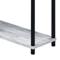 Antique White And Black Office Desk With Bookshelf Black Grey Writting Desk Office Rectangular Shelves Wood Metal Sled