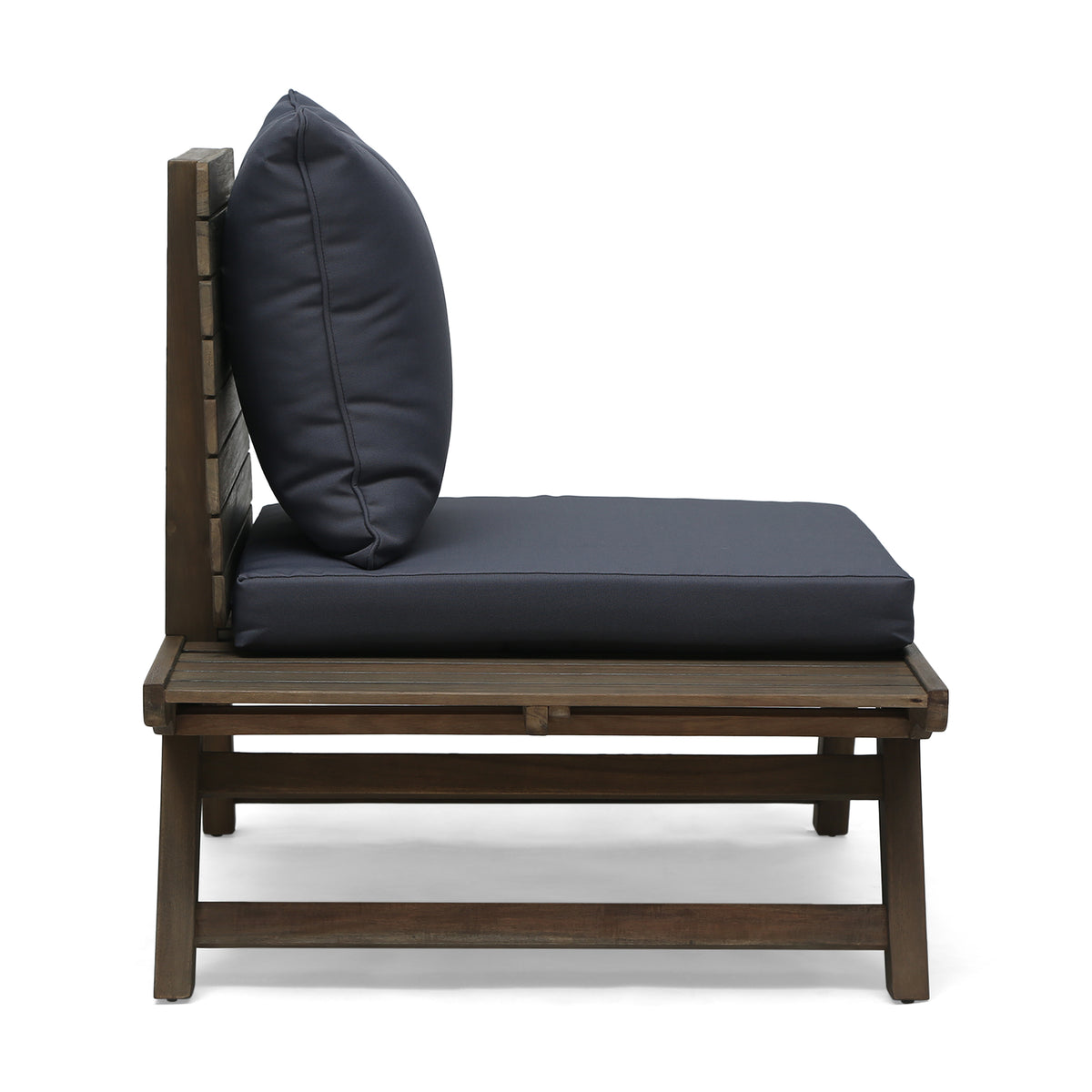 Sedona Club Chair Dark Grey Wood