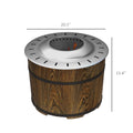 Outsunny Smokeless Fire Pit With Fireproof Mat, 20
