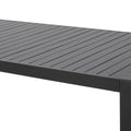 Outdoor Dining Set, Dining Chair Set Of 6 Aluminum Dining Table, Gray Black Black Grey Aluminum