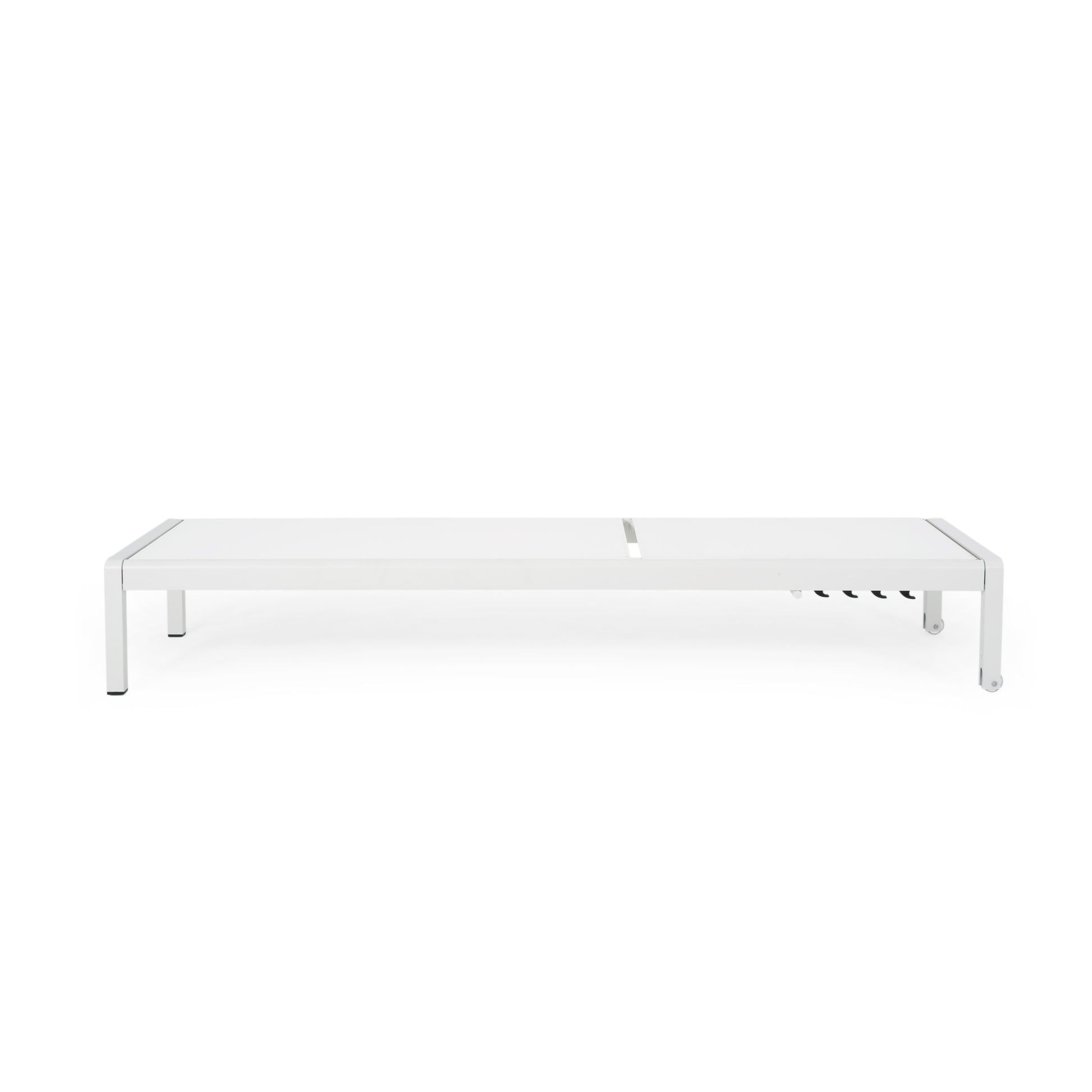 Cape Coral Kd Chaise Lounge Gry Mp2 Set Of 2 White Wood