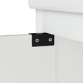 36'' Bathroom Vanities With Single Sink, Modern Under Mount Bathroom Sink Cabinet With 2 Closing Doors & 4 Drawers. White, 35.8''W X 19.7''D X 35.4''H. White Particle Board Mdf