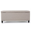 Storage Ottoman Wheat Fabric