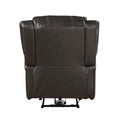 Modern Living Room Furniture 1Pc Power Reclining Chair Brown Faux Leather Upholstery Plush Seating Solid Wood Frame Brown Faux Leather Wood Primary Living Space Modern Plywood,Solid Wood