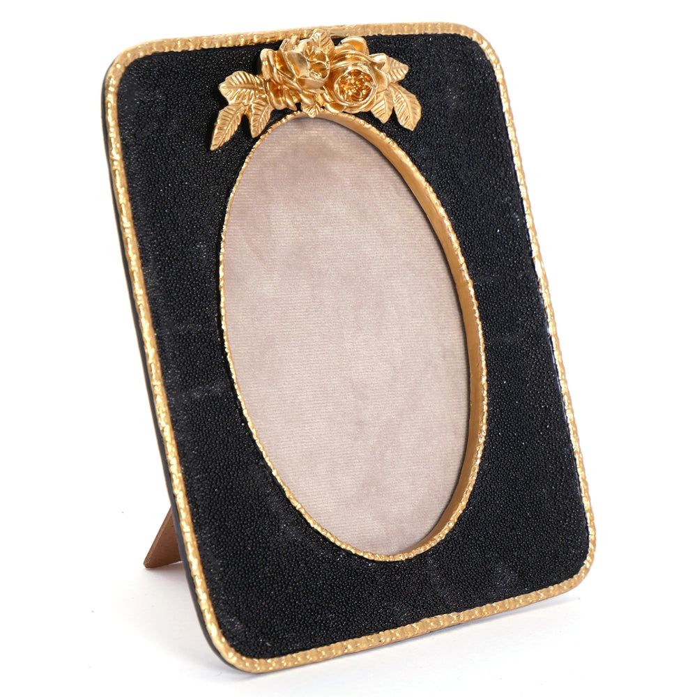 8X1X9" Vintage Photo Frame, Black&Gold Gold Black Luxury,Retro,Vintage Polyresin