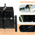 Aosom Bike Cargo Trailer, Bicycle Trailer Wagon Cart With Removable Storage Box, Quick Release 16