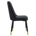 Table And Chair Set.The Table Has A Glass Top With Imitation Marble Pattern Stickers And Stainless Steel Golden Legs. Paried With Chairs With Pu Artificial Leather Backrest Cushions And Black Legs. White Gold Seats 8 Glass Metal