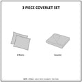 3 Piece Reversible Printed Quilt Set Black Brown King Cal King Black Brown Microfiber