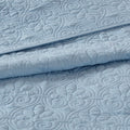 Reversible Bedspread Set Blue Queen Blue Cotton
