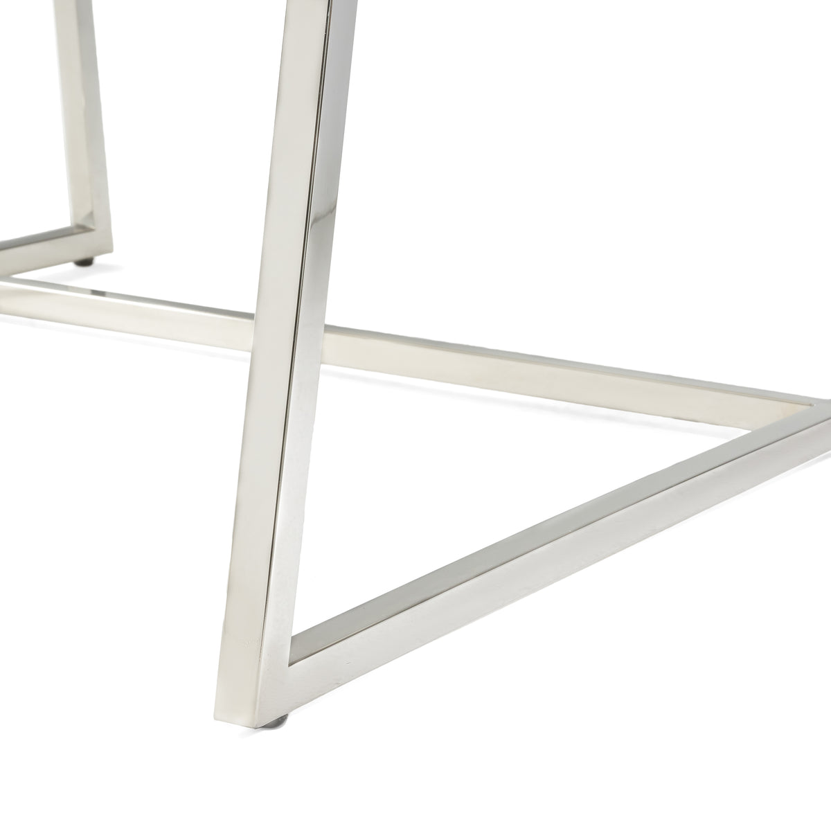 Wilmouth Roll Occassional Chair White Metal & Wood