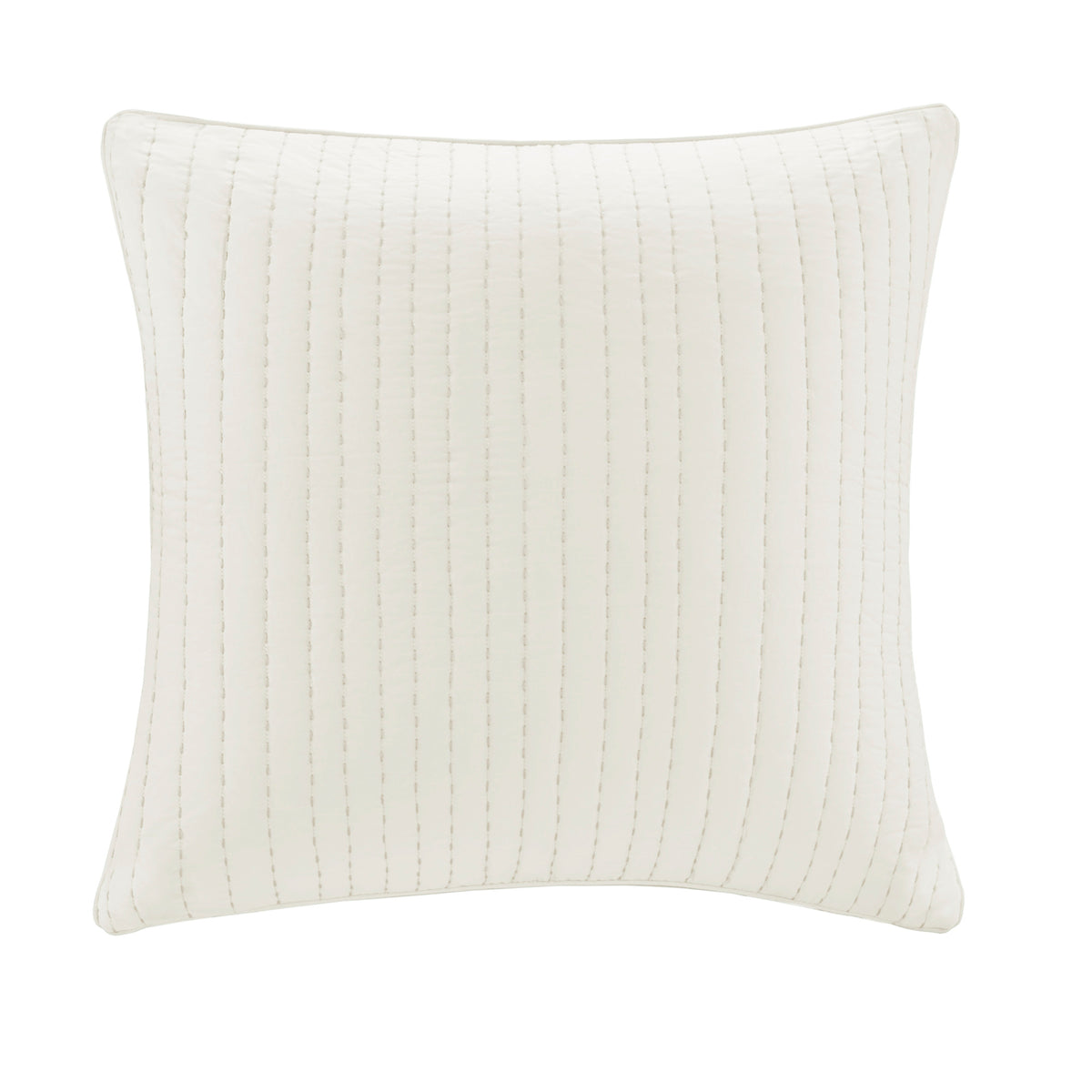 Cotton Quilted Euro Sham White Euro Sham White Cotton