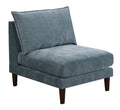 Beautiful Mineral Color Armless Chair Morgan Fabric 1Pc Chair Soft Cushion Wood Legs Living Room Furniture Grayish Primary Living Space Classic,Contemporary,Modern Fabric