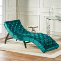 Chaise Lounge Teal Altay Velvet