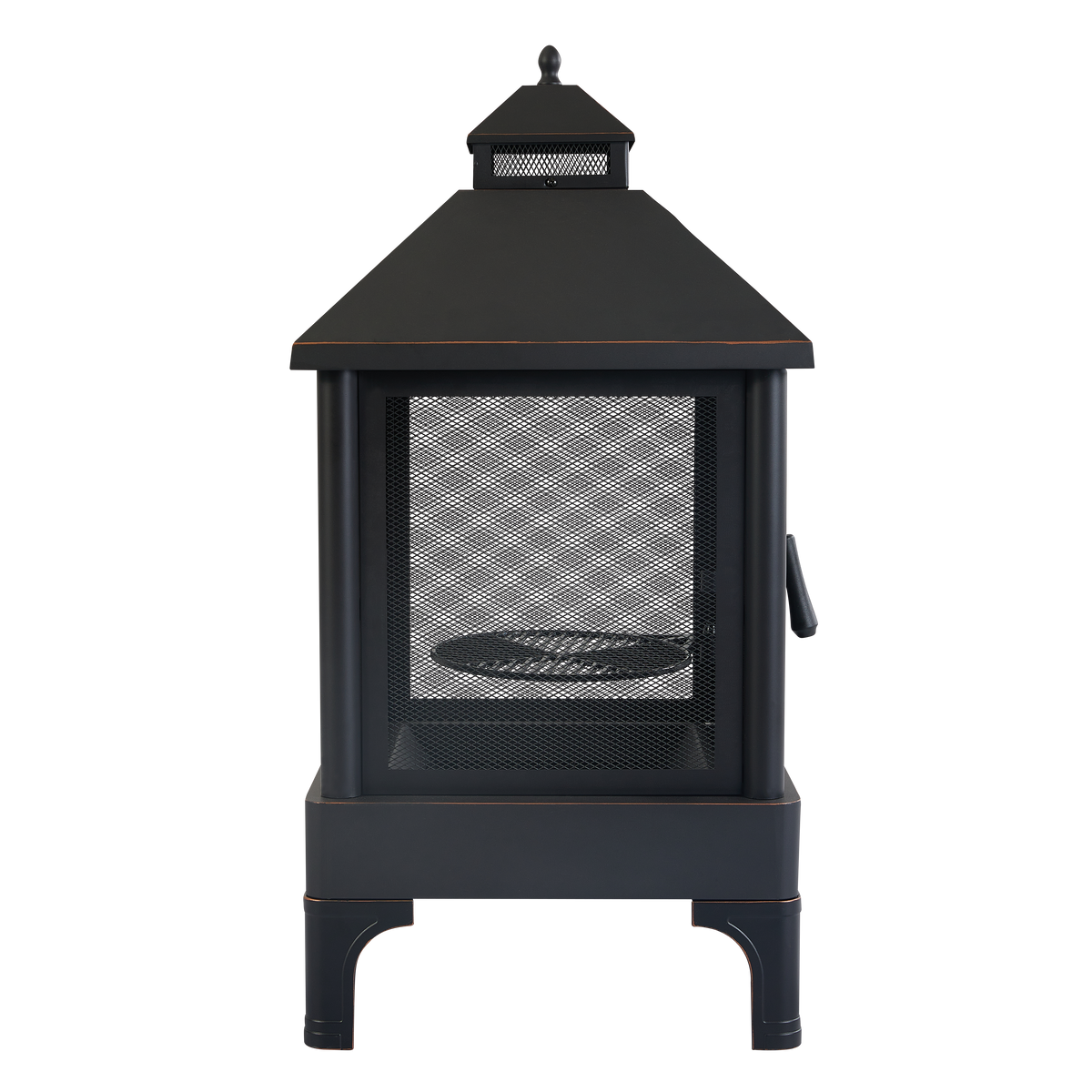 Xot036 Garden Metal Outdoor Heating Furnace For Backyard Fir Pit Black Garden & Outdoor Metal