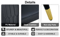1 Table And 8 Chairs Set.A Rectangular Dining Table With A Imitation Marble Black Table Top And Black Metal Legs.Paired With 8 Chairs With Pu Leather Seat Cushion And Black Metal Legs.F 1537,C 007 Black Glass Metal